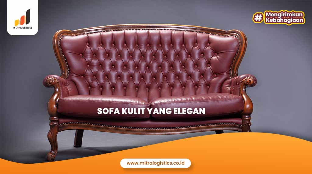 Sofa kulit yang elegan