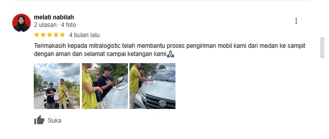 testimoni kirim mobil medan pasuruan